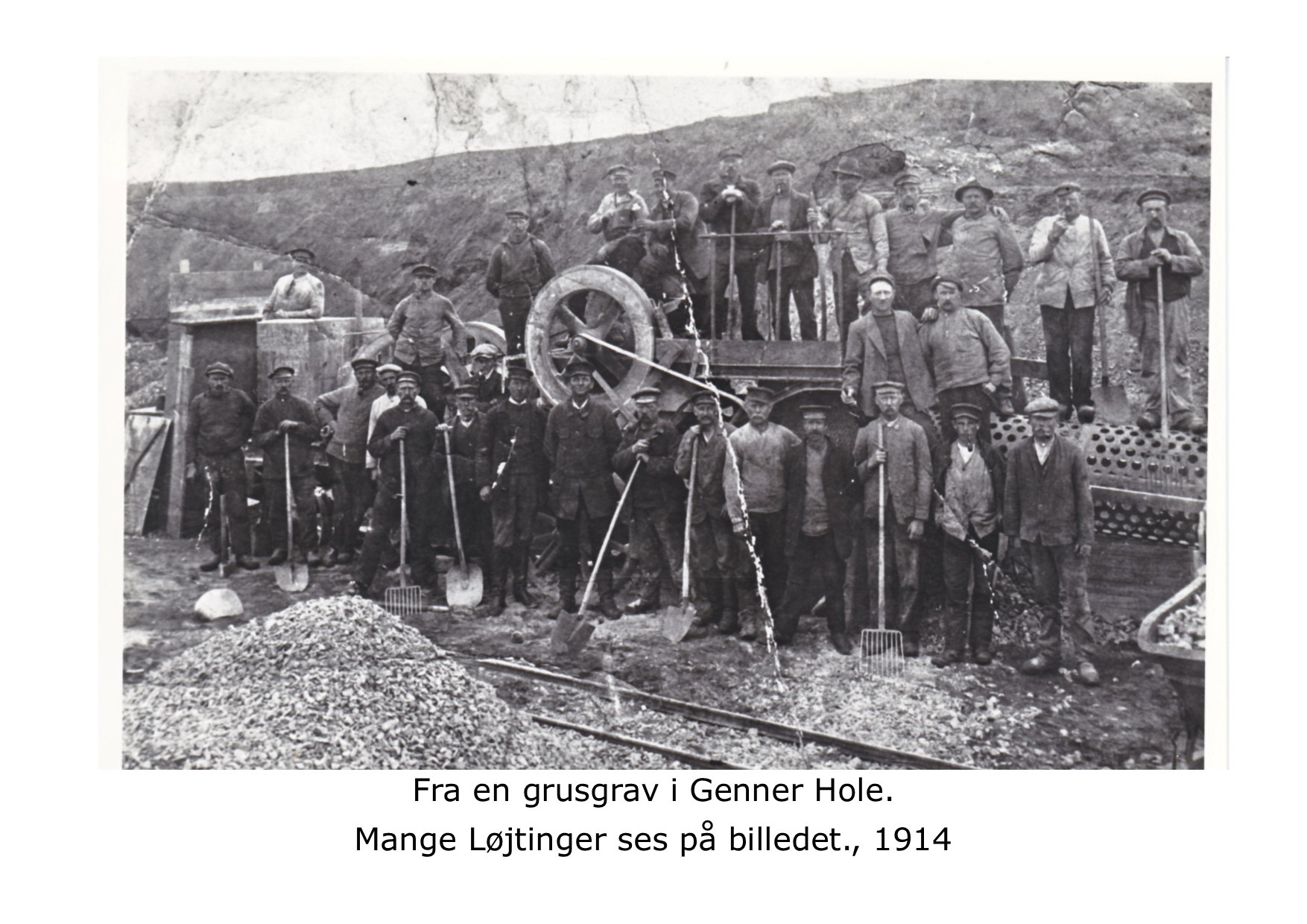 Grusgrav ved Genner Hole - 1914 
