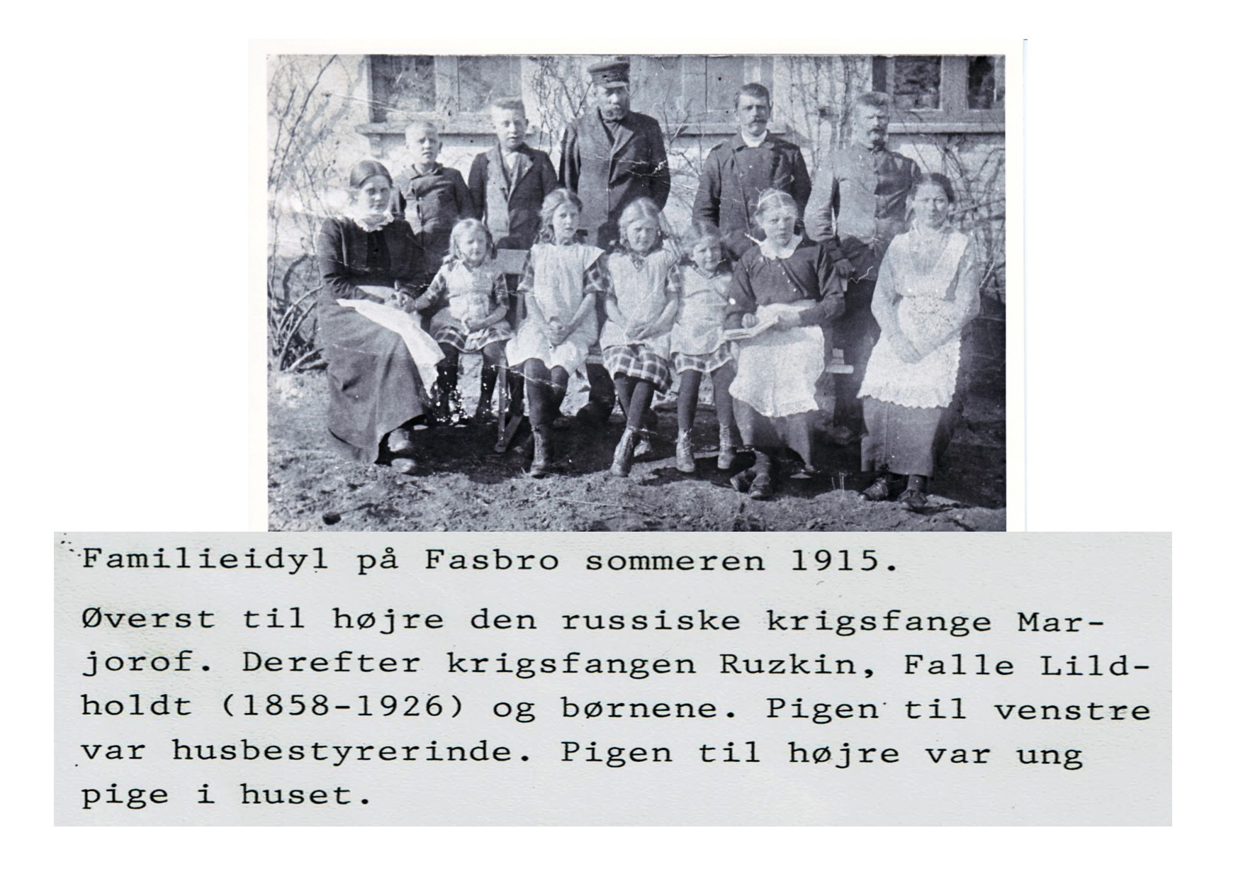 Familieidyl på Fasbro - 1915 