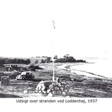 Udsigt o stranden ved Loddenhøj 1937 