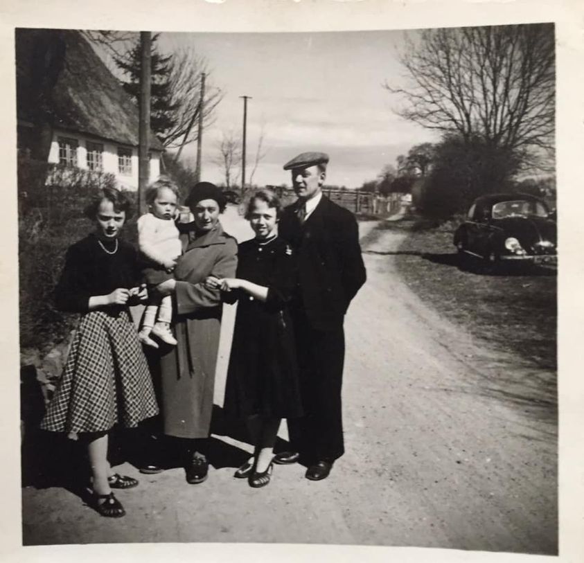 Familien Kurt, Hundklem Hansen ca. 1956