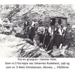 Grusgravning i Genner Hole 1925 