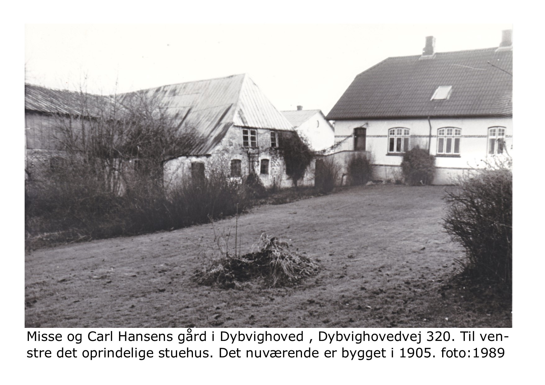 Dybvig Misse og Carl Hansens gård 1989 