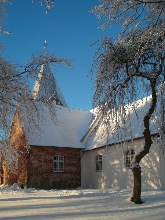 Kirken i sne