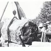 Genforeningsstenen flyttes på plads - 1936