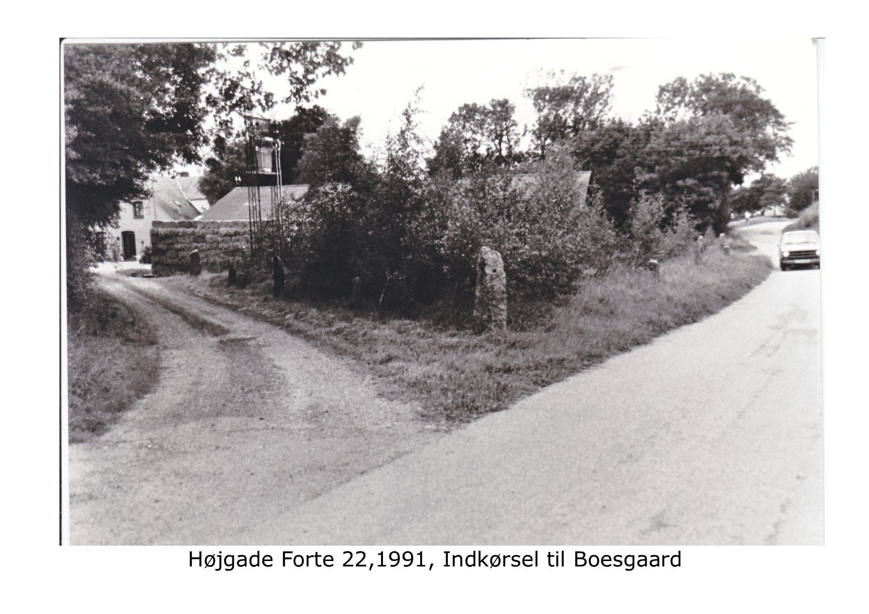 Indkørsel til Boesgård Højgade Forte 22 1991