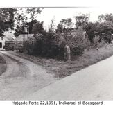 Indkørsel til Boesgård Højgade Forte 22 1991