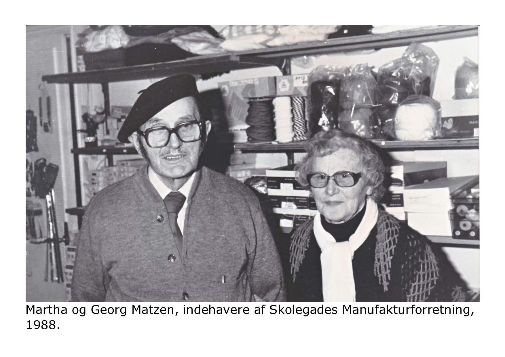 Martha og Georg Matzen - Skolegades Manufaktur 1986 