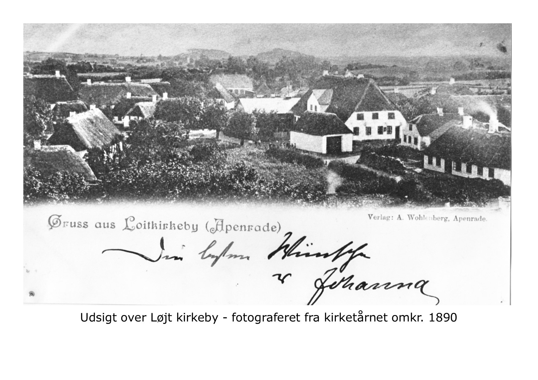 Foto fra Kirketårnet 1890 