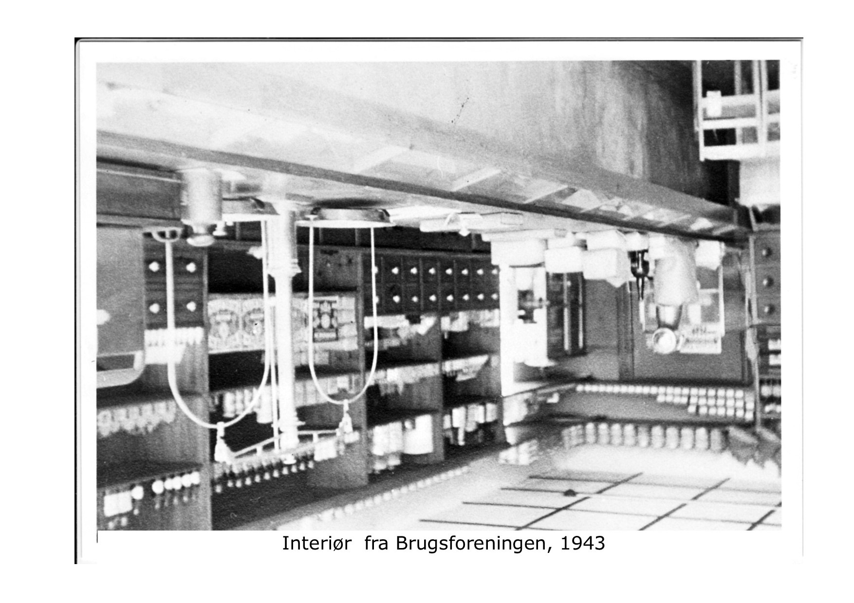 Interiør fra Brugsen 1943
