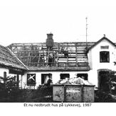 Nedbrudt hus på Lykkevej 1987 