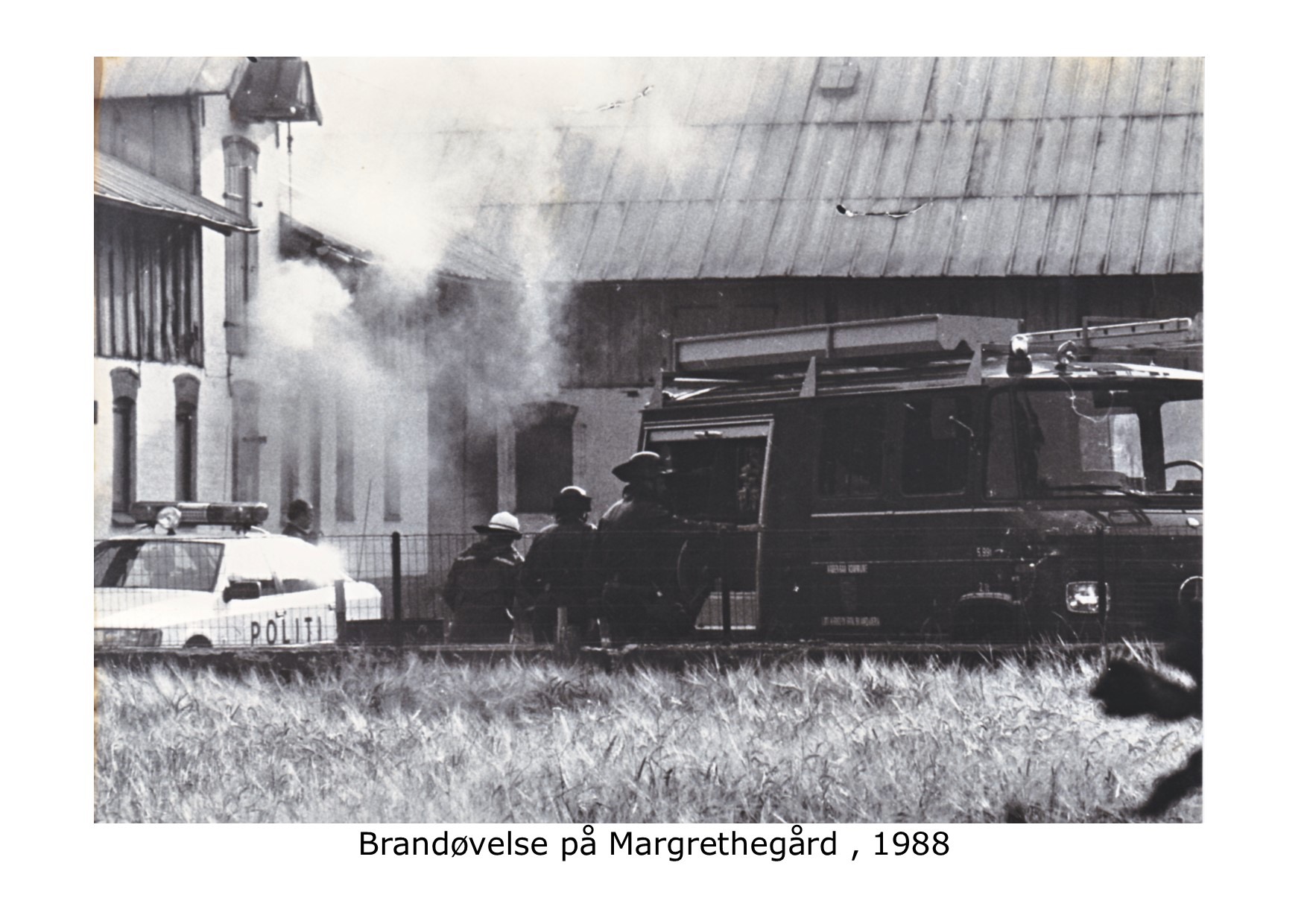 Brandøvelse på Margrethegård - 1988 