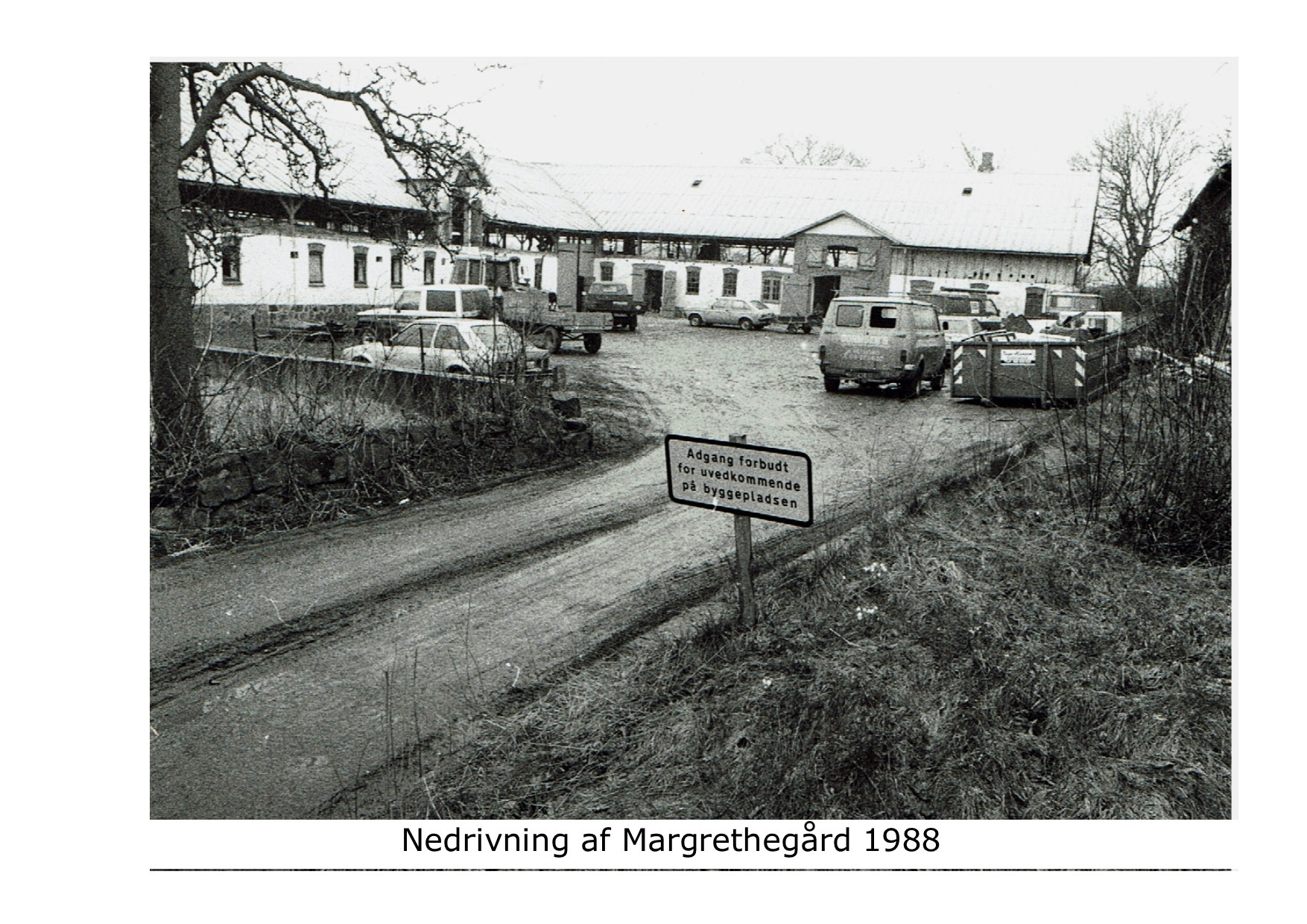 Nedrivning af Margrethegård 