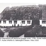 Den gamle degnebolig - nedbrændt 1957 - foto 1935 