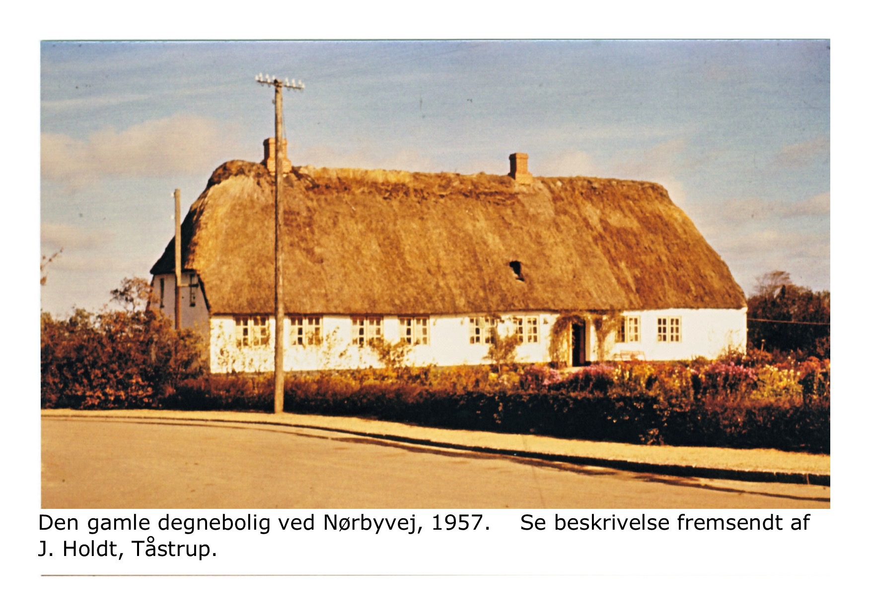 Den gamle degnebolig på Nørbyvej - 1957