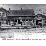Station og kro i Skovby 1907