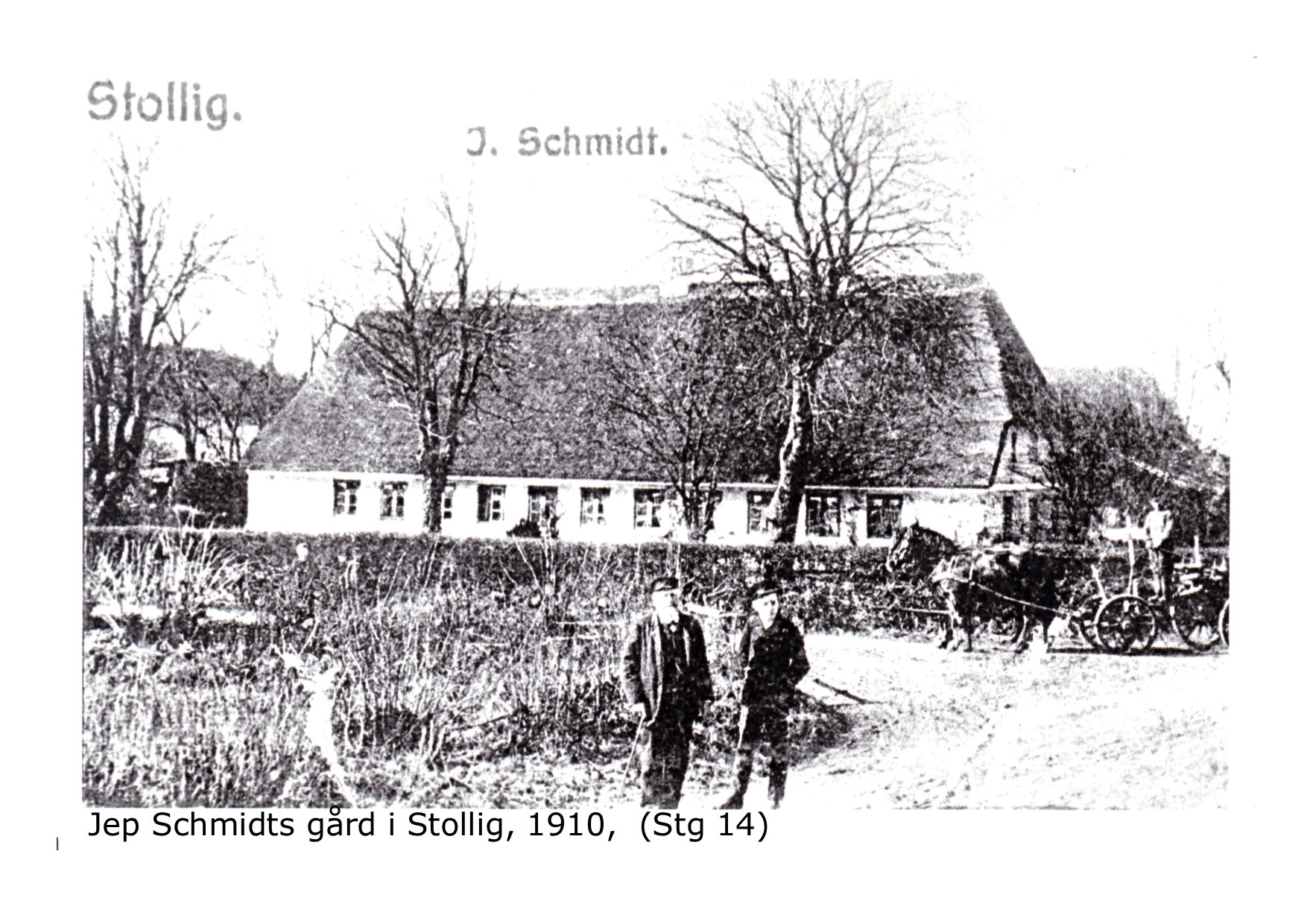 Jep Schmidts gård i Stollig 1910 